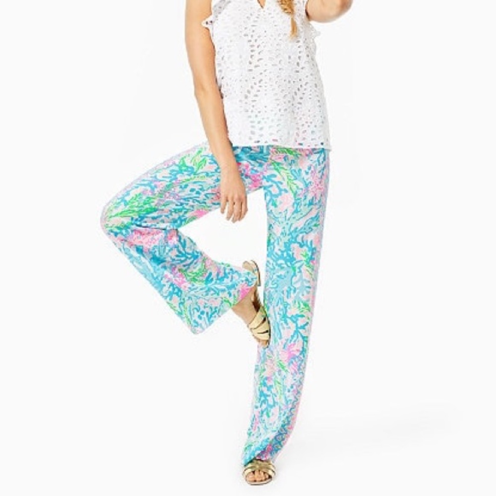 NWT Lilly Pulitzer Bal Harbour Mid Rise Palazzo